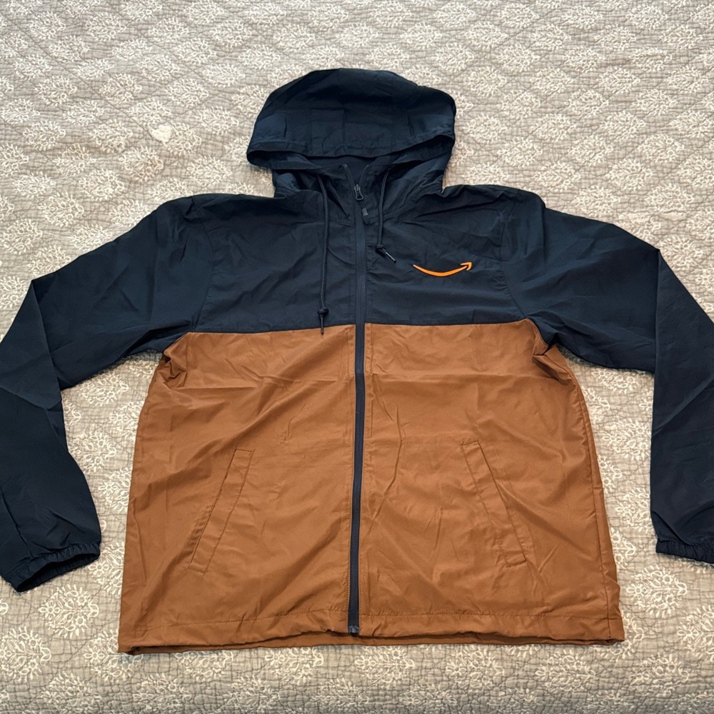 Amazon Zip Up Windbreaker Hooded Jacket
